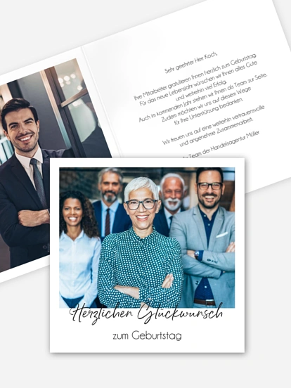 Grußkarte Fotogrüße Geschäftlich