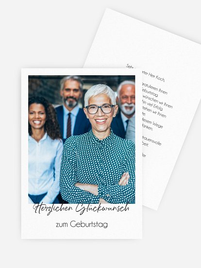 Grußkarte Fotogrüße Geschäftlich