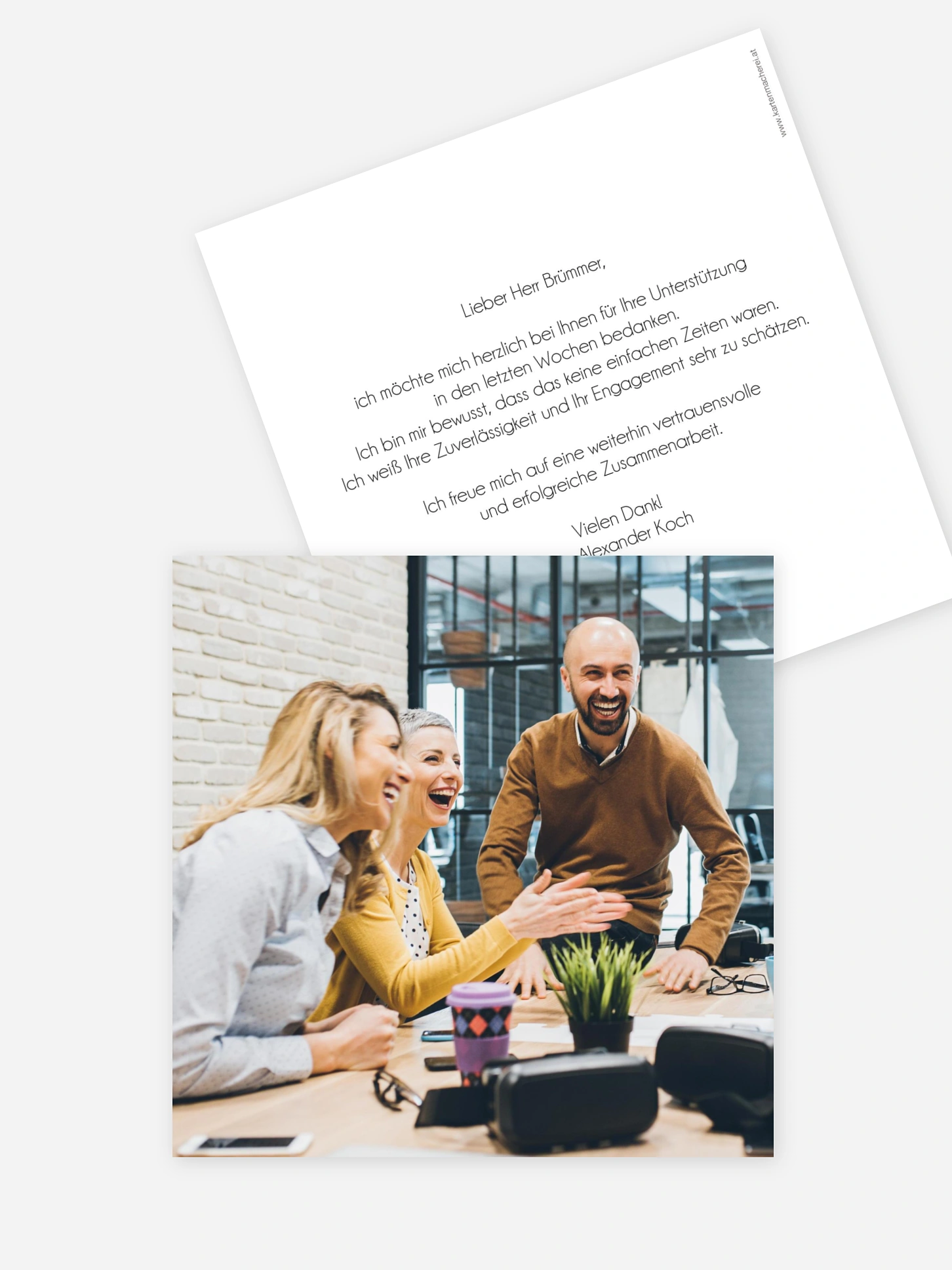 Grußkarte Gestaltungsfreiheit Geschäftlich