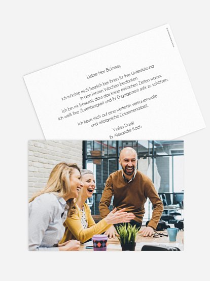 Grußkarte Gestaltungsfreiheit Geschäftlich