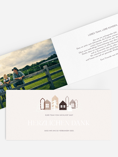 Grußkarte Weihnachtsstadt