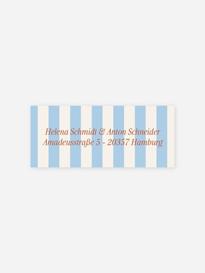 Absenderaufkleber Hochzeit Sonnentage