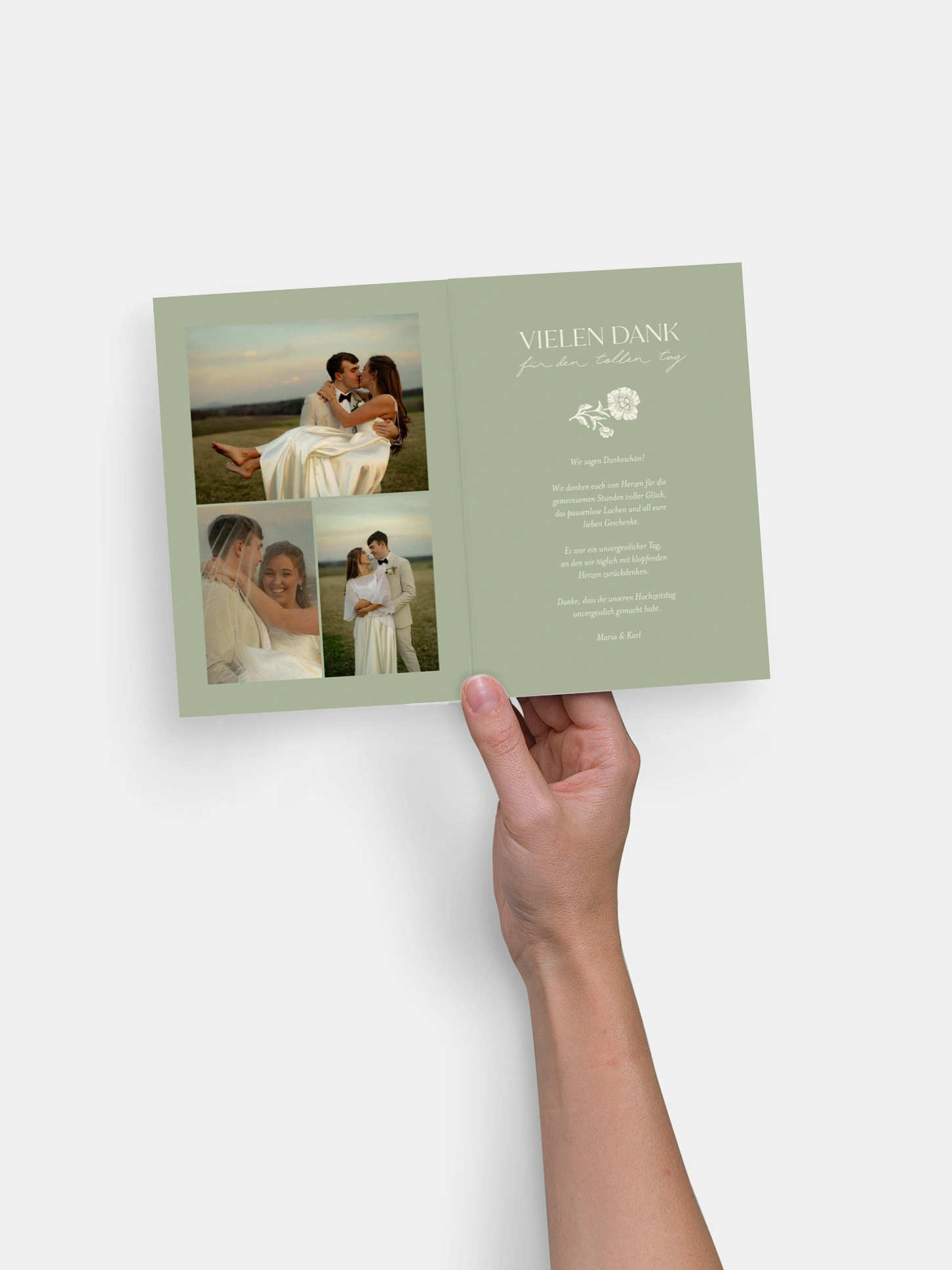 Dankeskarte Hochzeit Mallow