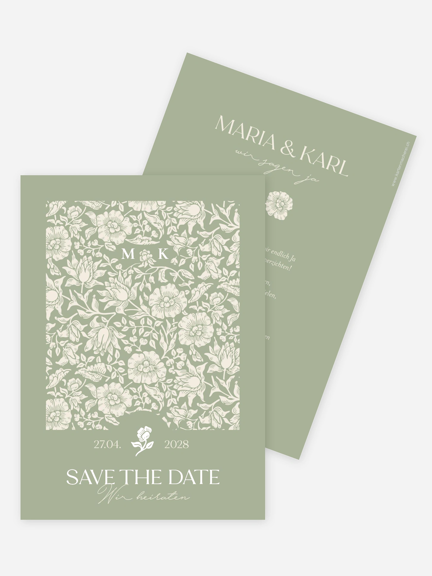 Save-the-Date Karte Mallow