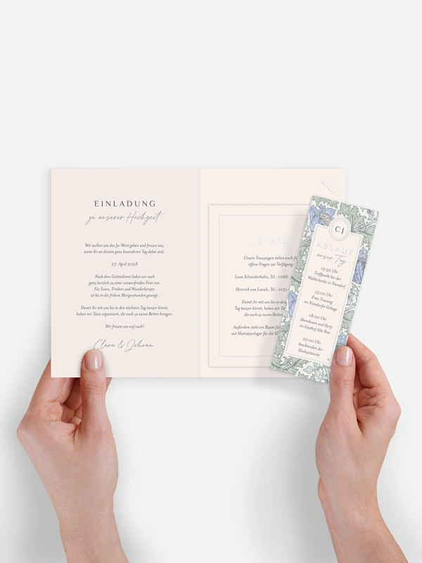 Hochzeitseinladung Anemone