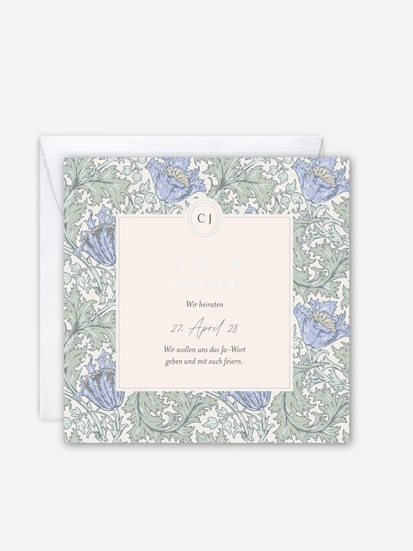 Hochzeitseinladung Anemone