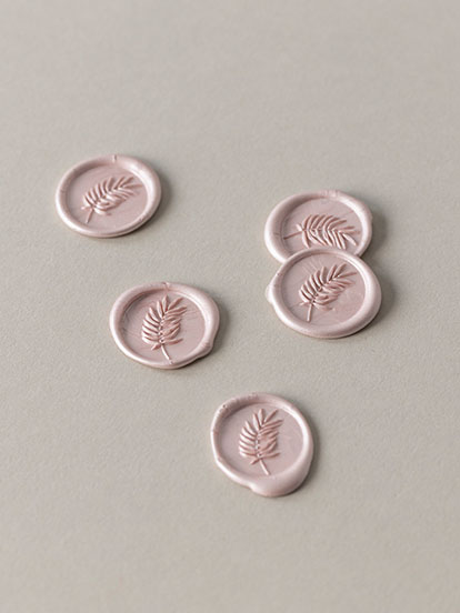 Siegel Hochzeit Wachssiegel Farn