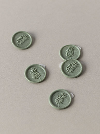 Siegel Hochzeit Wachssiegel Farn