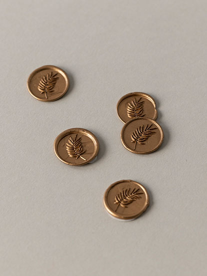 Siegel Hochzeit Wachssiegel Farn