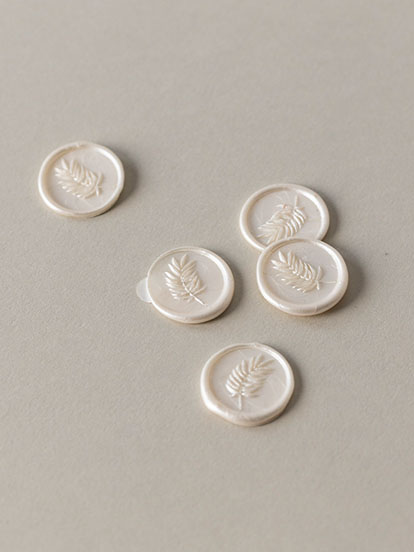 Siegel Hochzeit Wachssiegel Farn