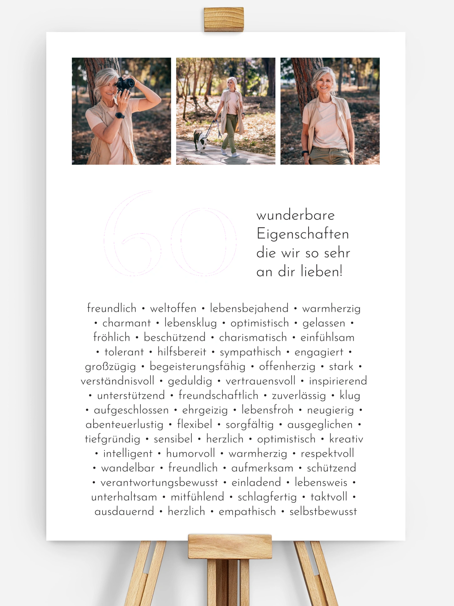 Poster 60 Eigenschaften