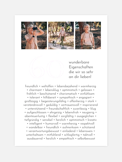 Poster 60 Eigenschaften
