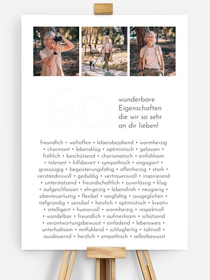 Poster 60 Eigenschaften