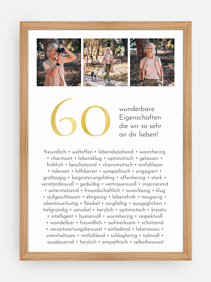 Poster 60 Eigenschaften