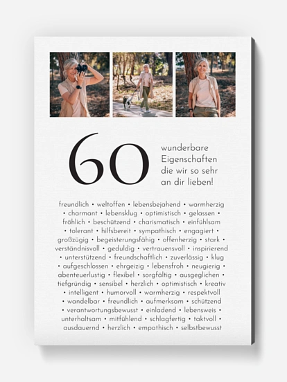 Poster 60 Eigenschaften