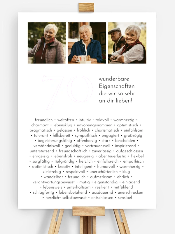 70 Eigenschaften