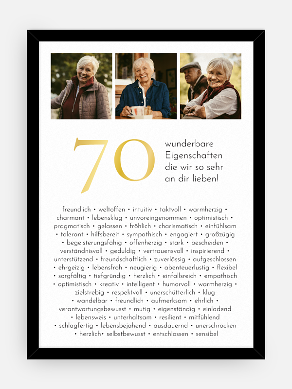 Poster 70 Eigenschaften