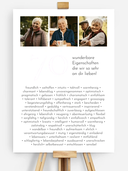 Poster 70 Eigenschaften