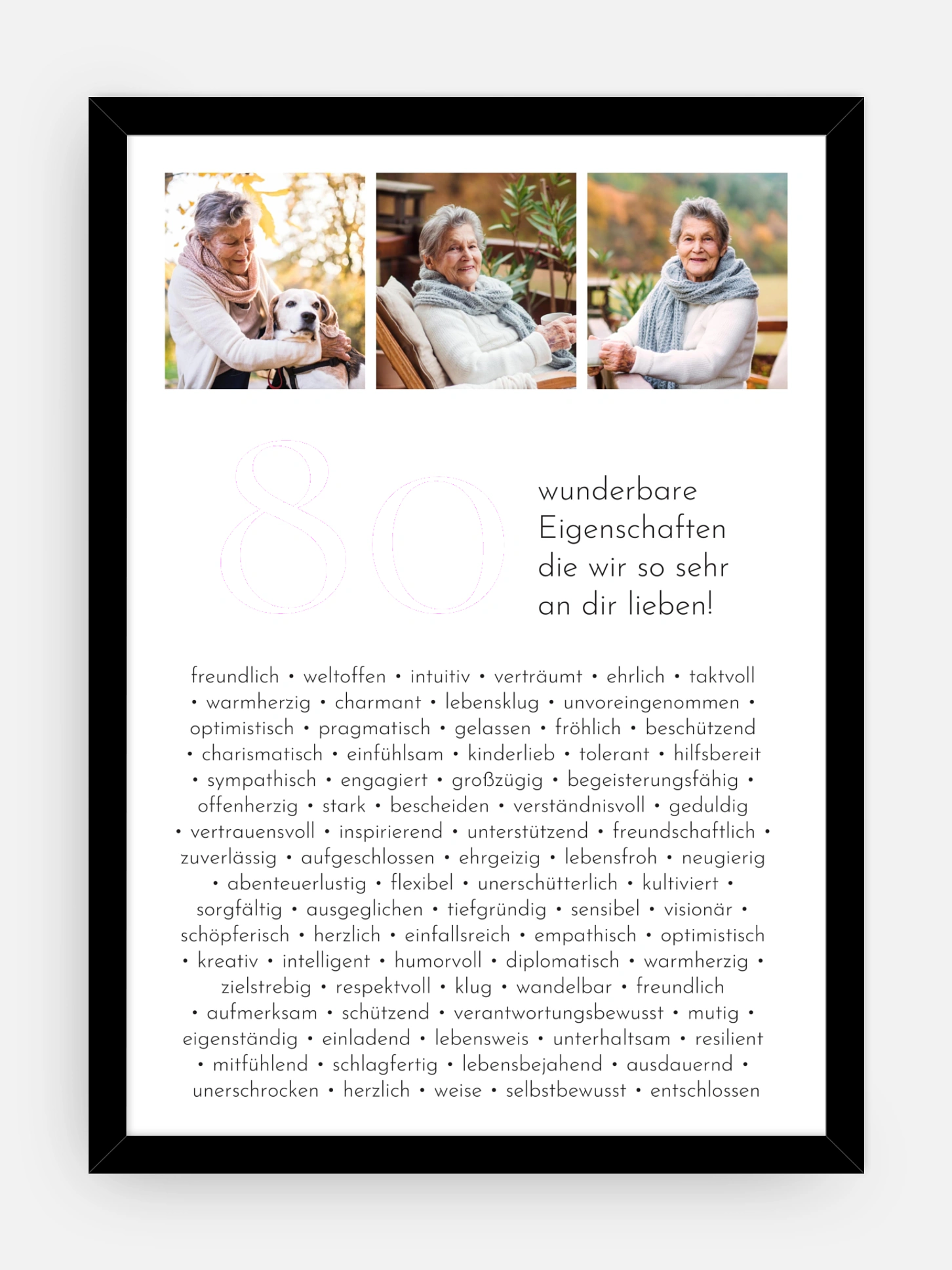 Poster 80 Eigenschaften