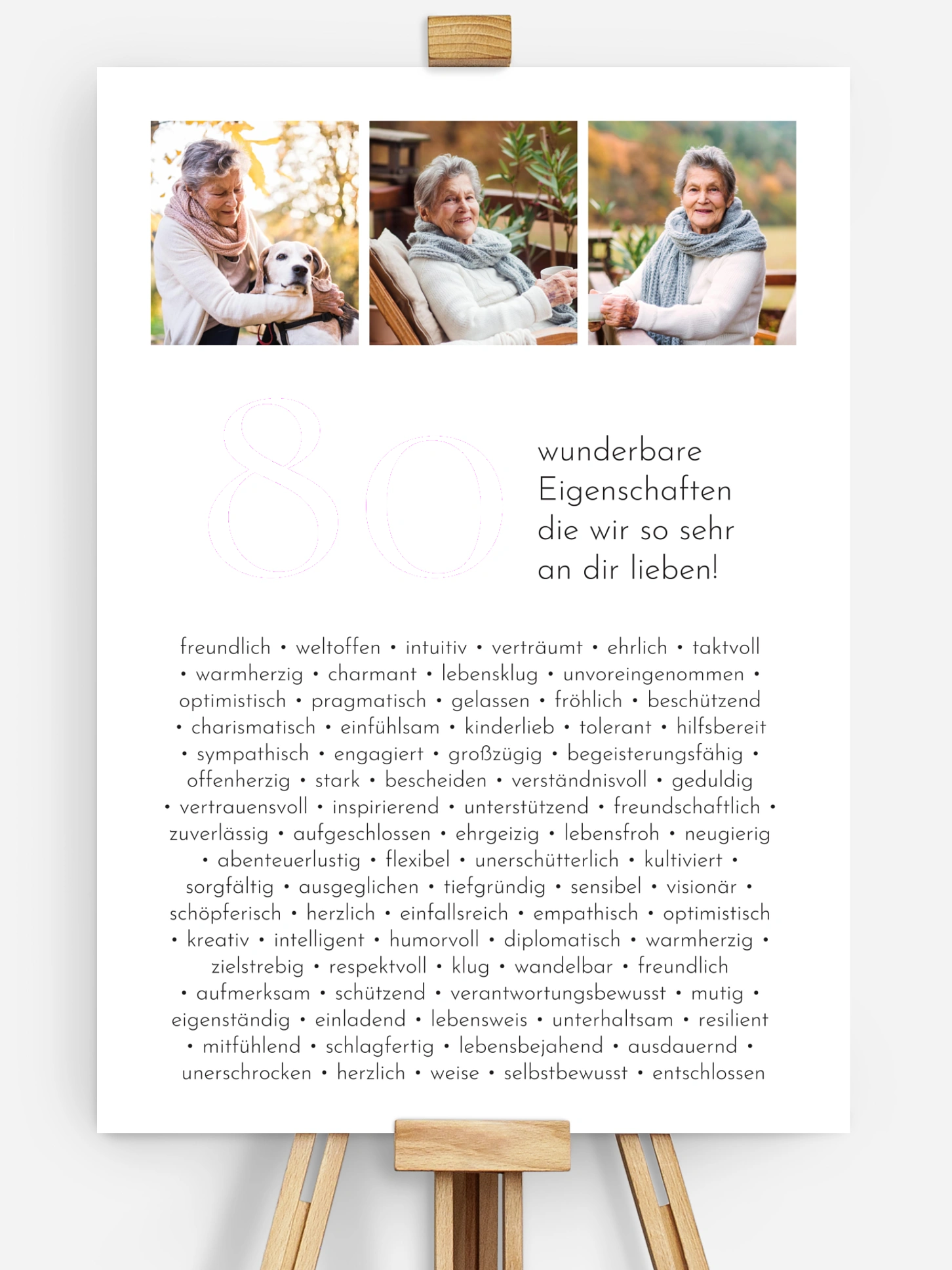 Poster 80 Eigenschaften