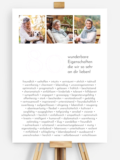 Poster 80 Eigenschaften