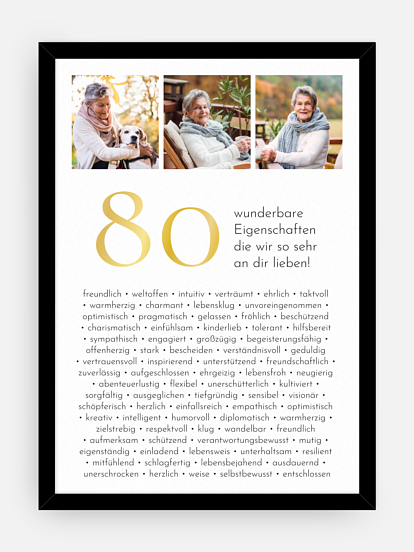 Poster 80 Eigenschaften