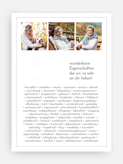 Poster 80 Eigenschaften