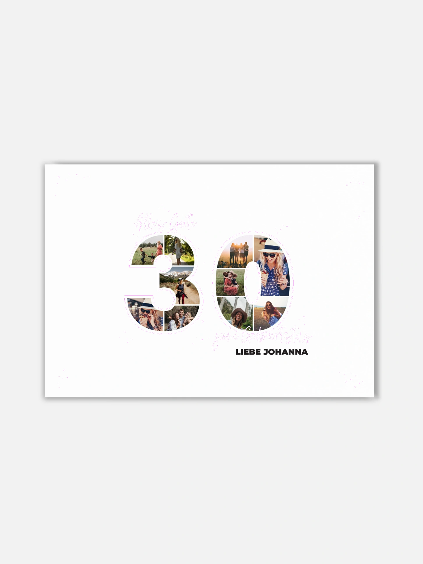 Poster Collage 30. Geburtstag