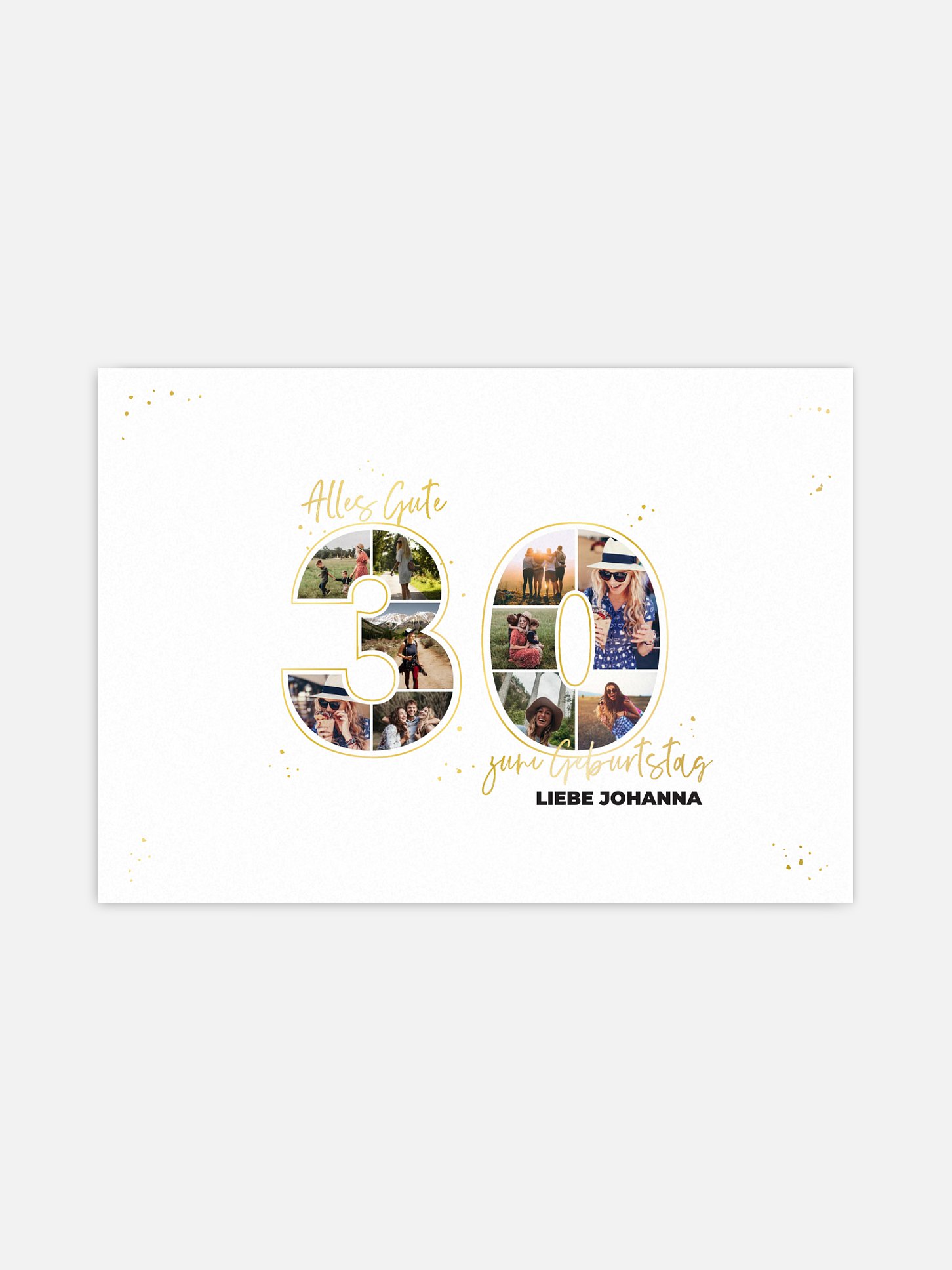 Poster Collage 30. Geburtstag