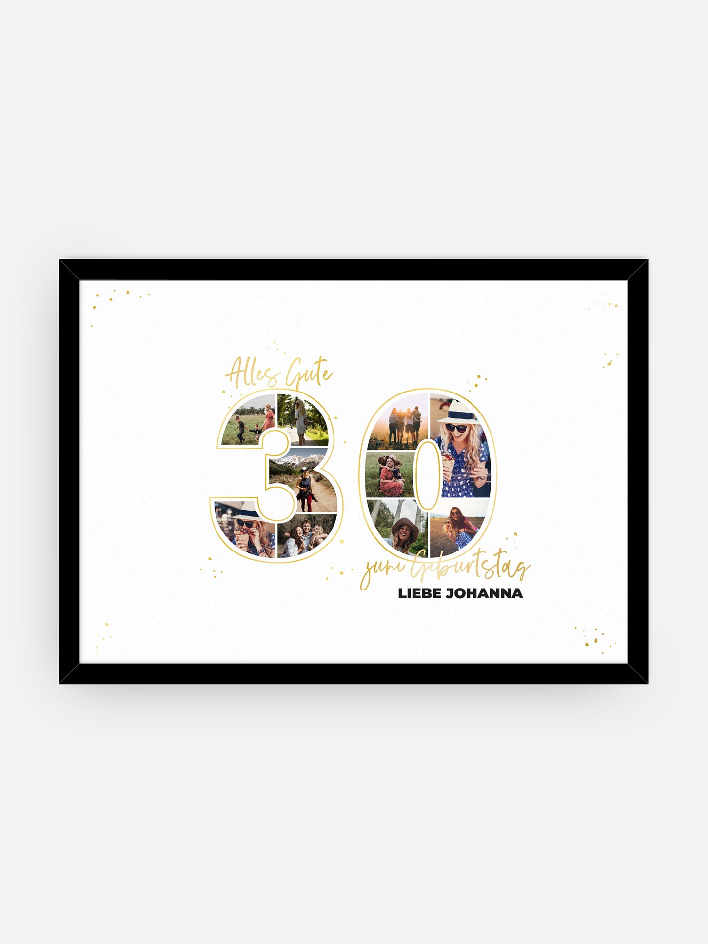 Poster Collage 30. Geburtstag