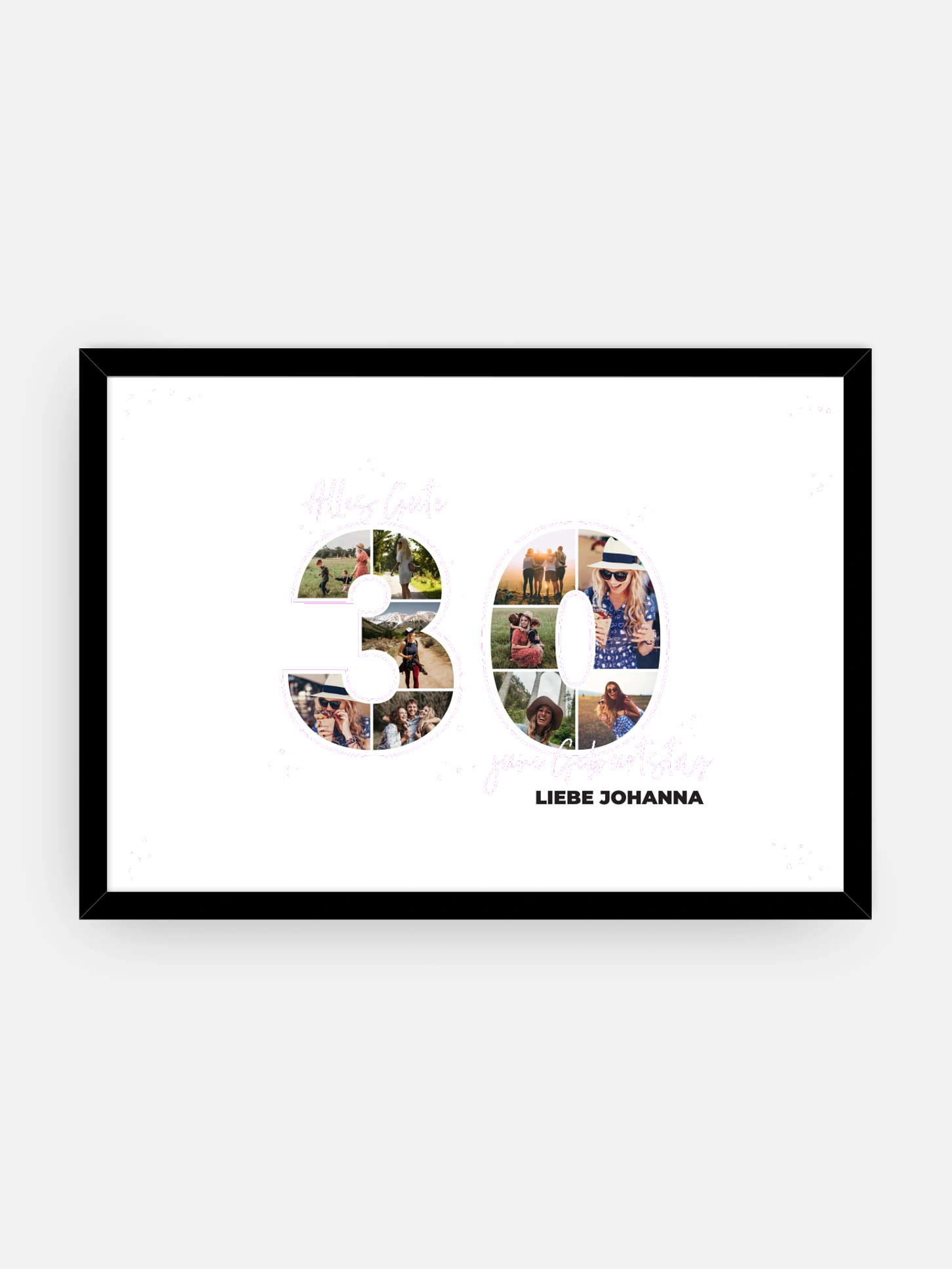 Poster Collage 30. Geburtstag