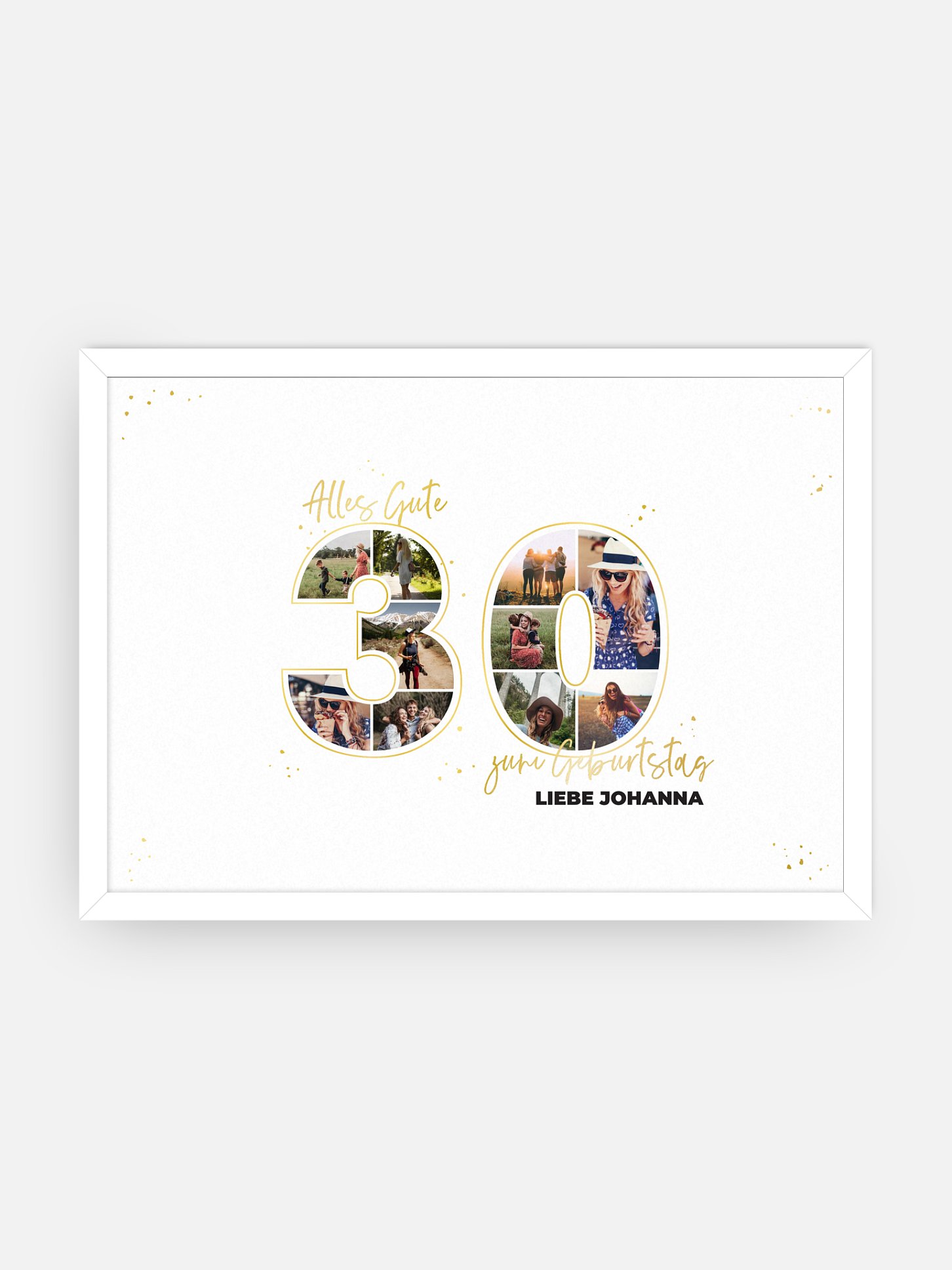 Poster Collage 30. Geburtstag