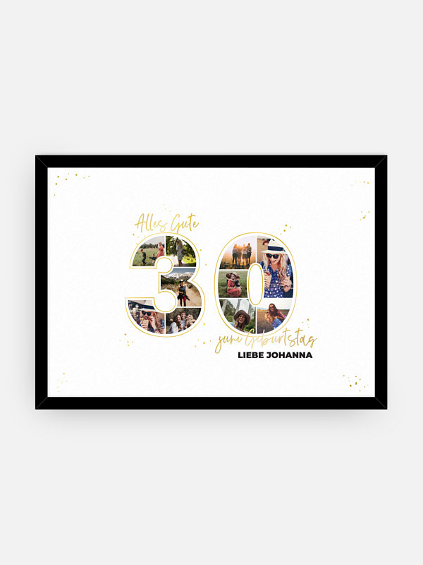 Poster Collage 30. Geburtstag