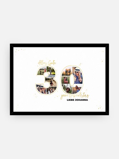 Poster Collage 30. Geburtstag