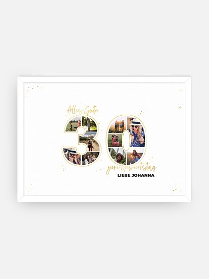 Poster Collage 30. Geburtstag