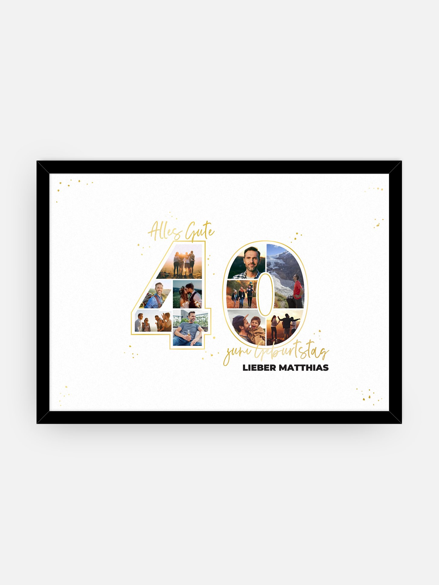 Poster Collage 40. Geburtstag