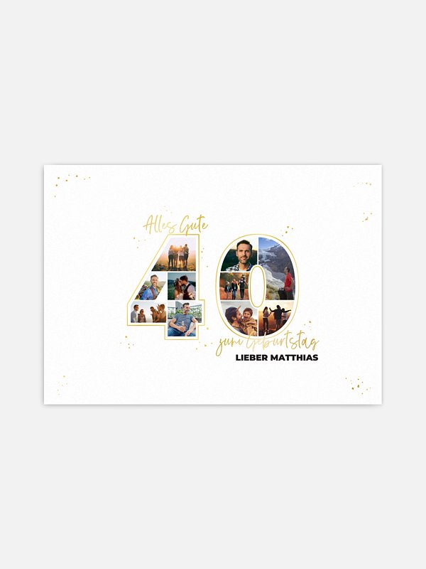Collage 40. Geburtstag