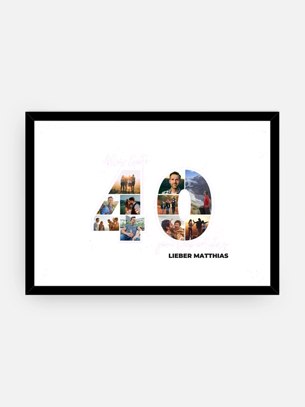 Collage 40. Geburtstag