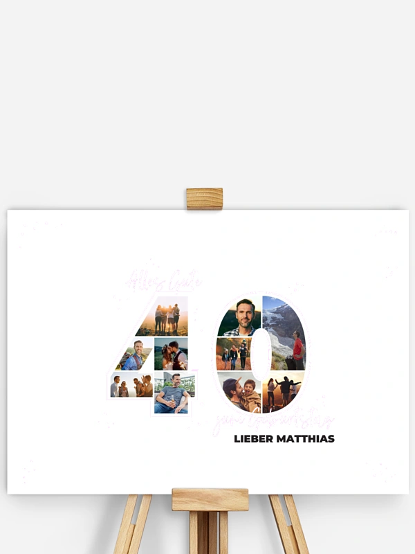 Collage 40. Geburtstag