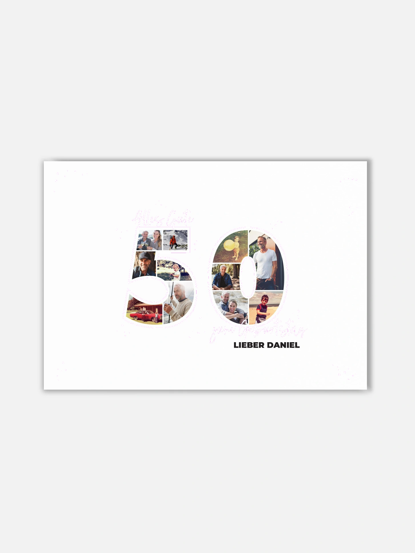 Poster Collage 50. Geburtstag
