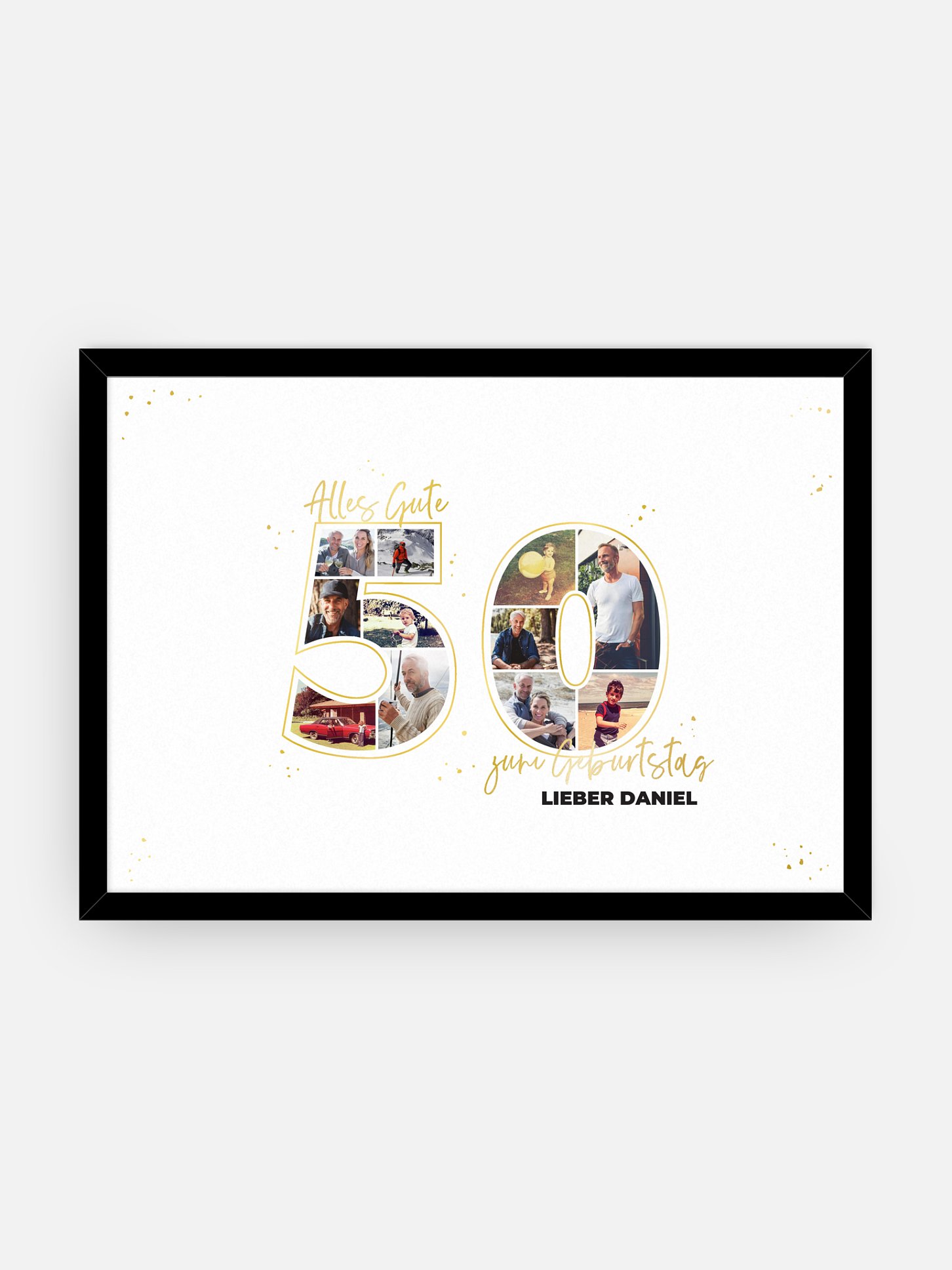 Poster Collage 50. Geburtstag