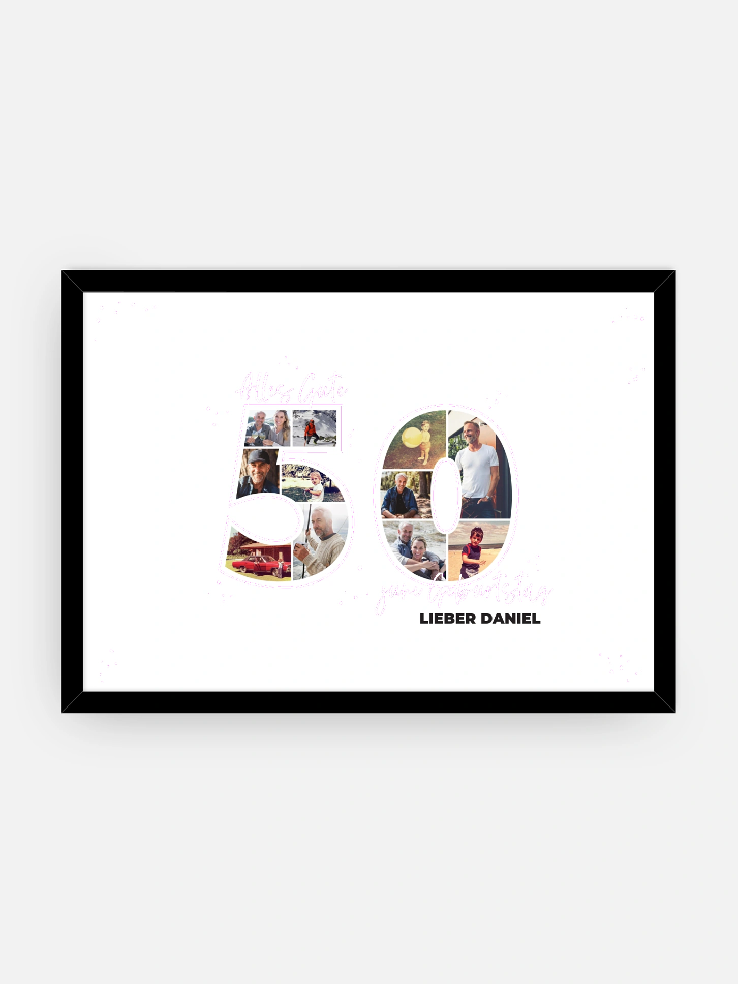Poster Collage 50. Geburtstag