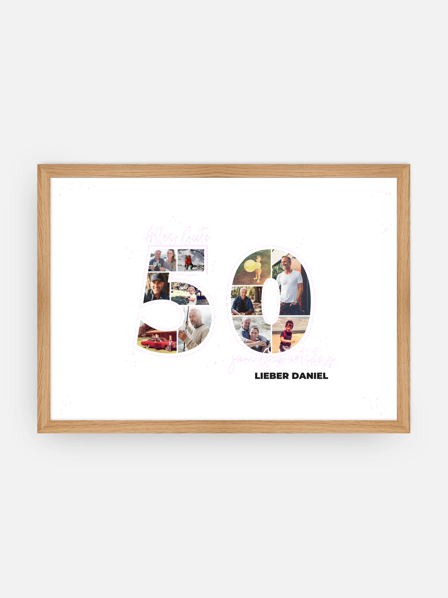 Poster Collage 50. Geburtstag