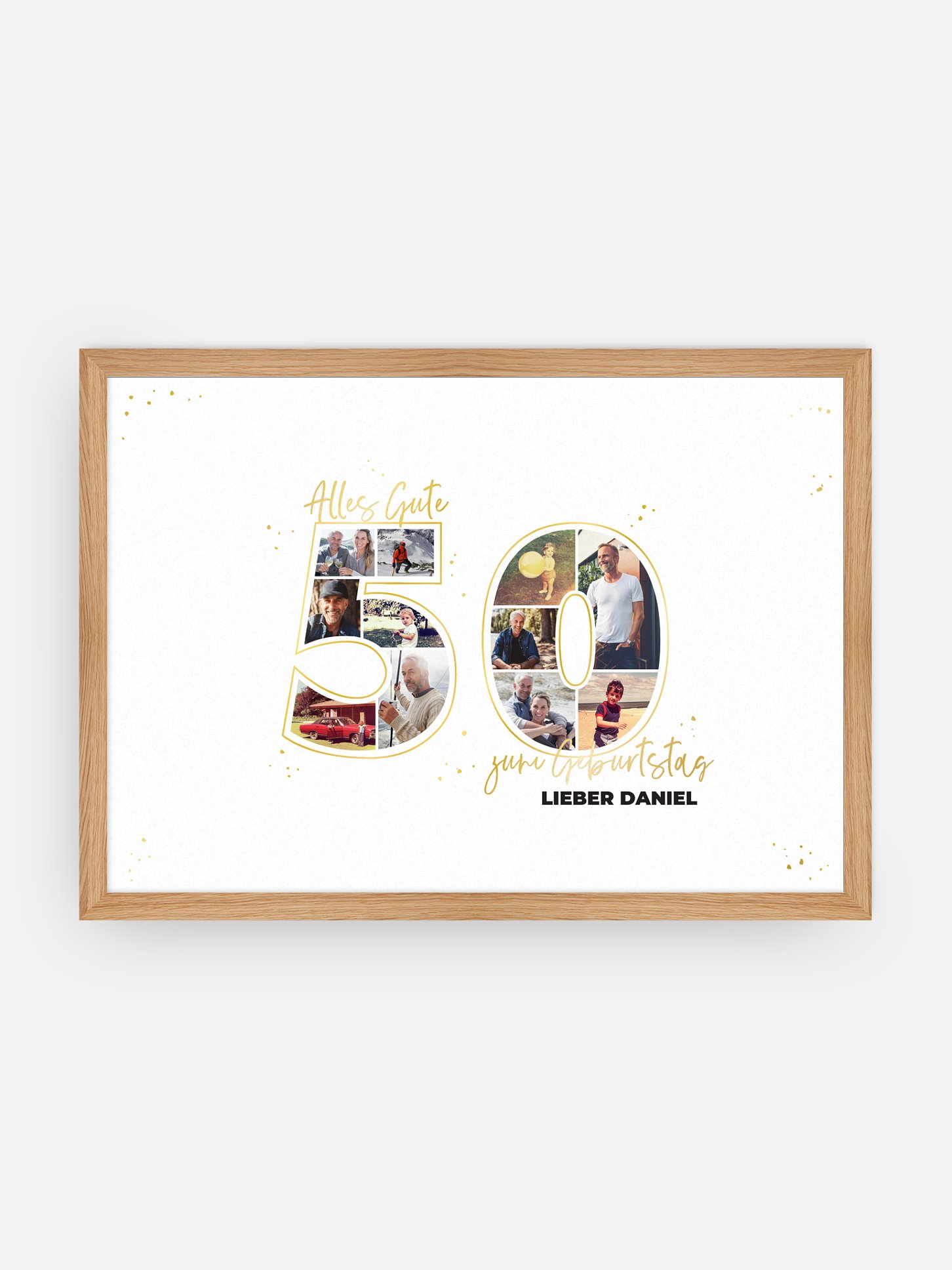 Poster Collage 50. Geburtstag
