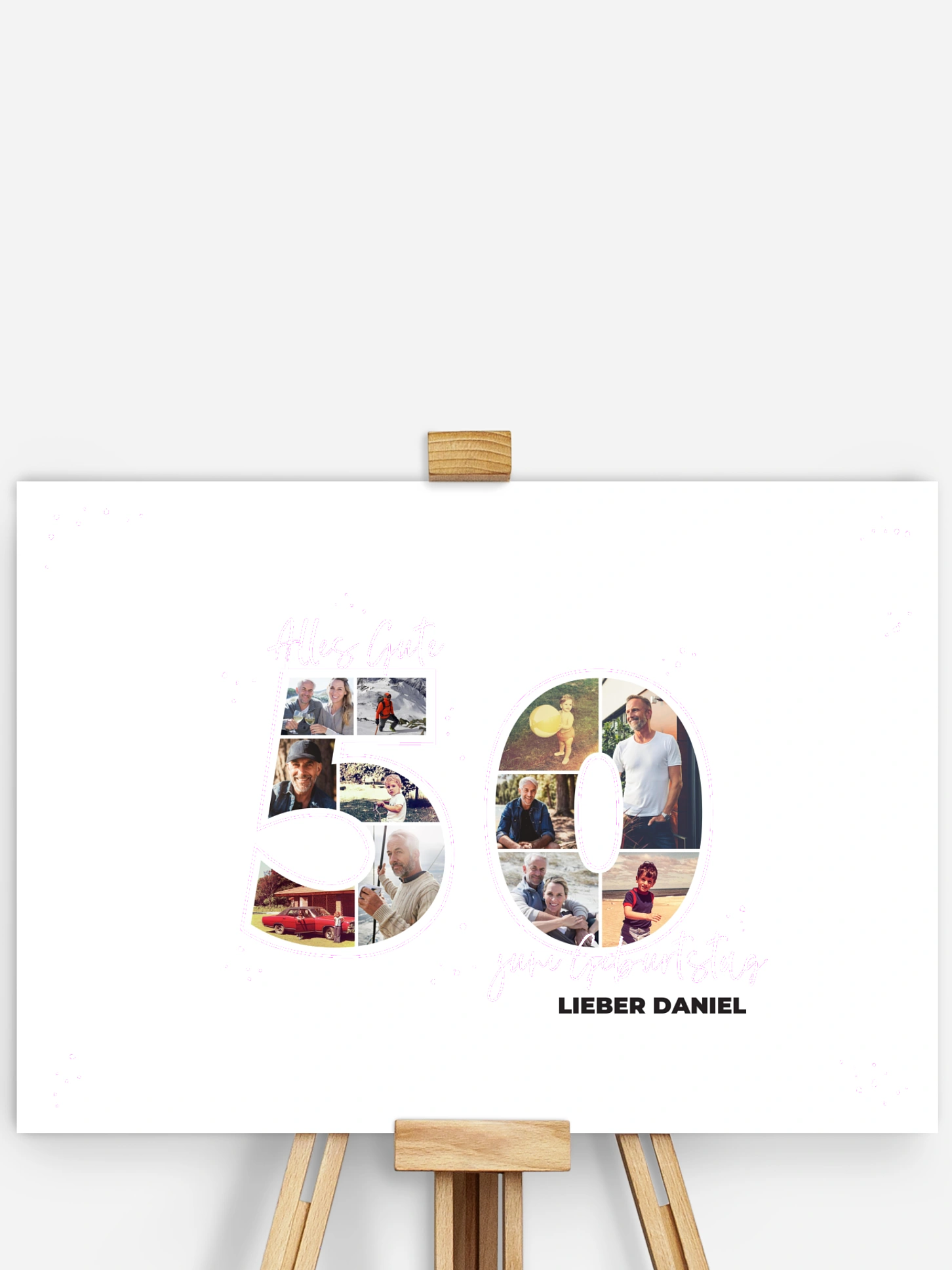 Poster Collage 50. Geburtstag