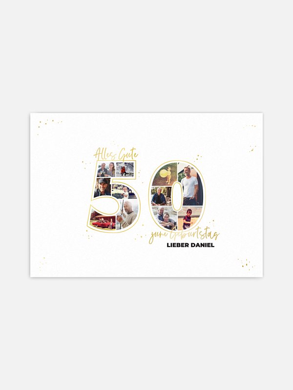 Collage 50. Geburtstag