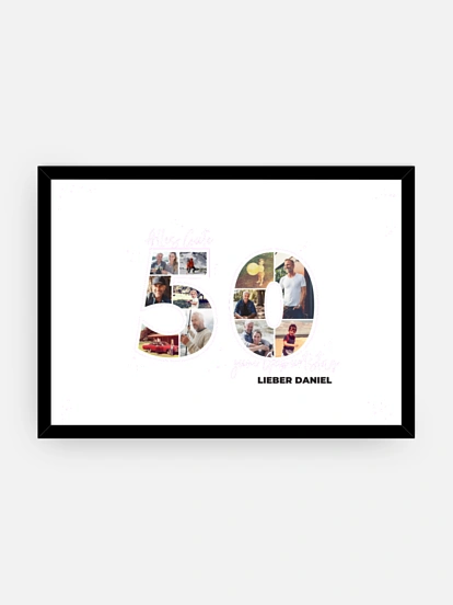 Poster Collage 50. Geburtstag