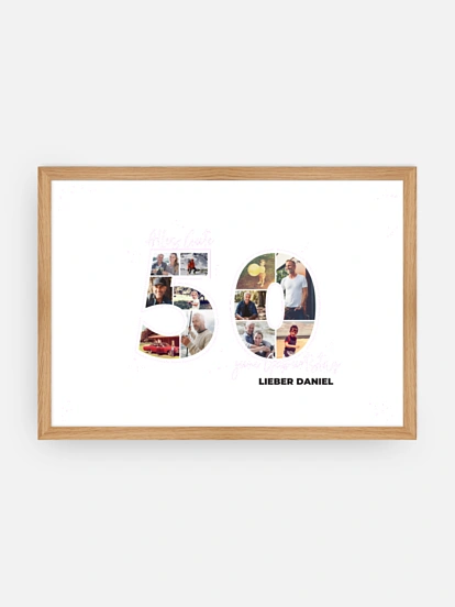 Poster Collage 50. Geburtstag