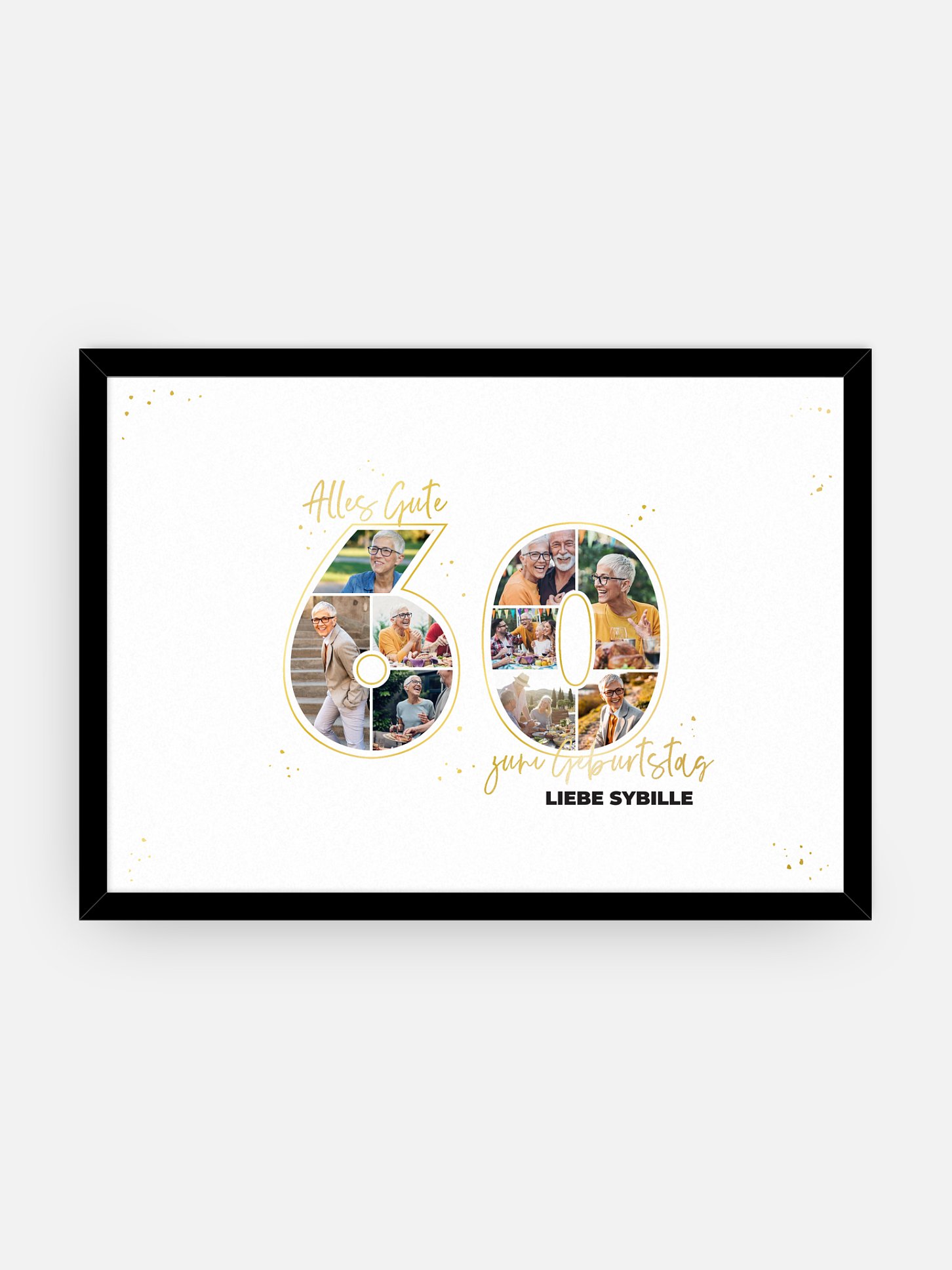 Poster Collage 60. Geburtstag