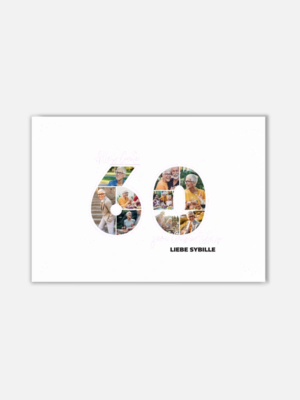 Collage 60. Geburtstag